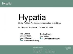 Hypatia Hydra Platform for Access to Information in