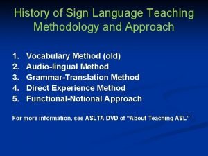 Army method language teaching