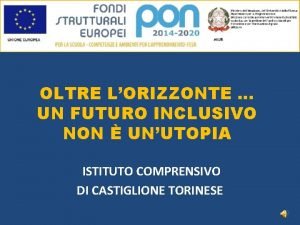 OLTRE LORIZZONTE UN FUTURO INCLUSIVO NON UNUTOPIA ISTITUTO