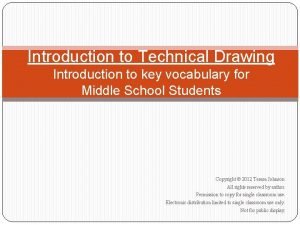 Technical drawing vocabulary