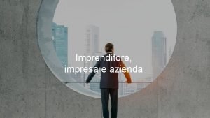 Imprenditore impresa e azienda Limprenditore LIMPRENDITORE E IL