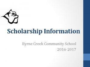 Byrne creek community school