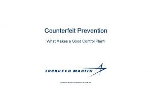 Counterfeit parts prevention program as5553