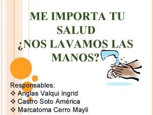 Tu salud me importa