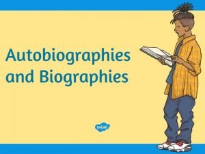 Biography and autobiography difference