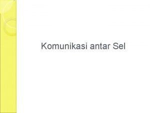 Komunikasi antar sel