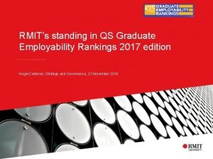 RMITs standing in QS Graduate Employability Rankings 2017