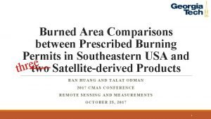 Burned Area Comparisons between Prescribed Burning Permits in
