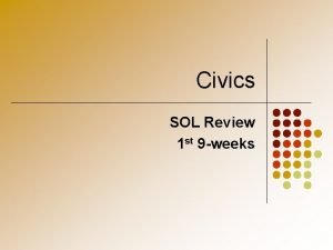 Civics sol review