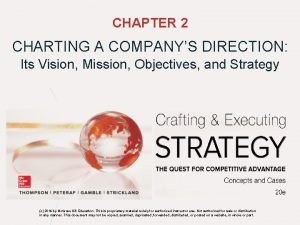 CHAPTER 2 CHARTING A COMPANYS DIRECTION Its Vision
