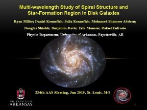 Multiwavelength Study of Spiral Structure and StarFormation Region