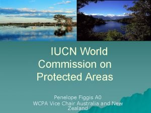 IUCN World Commission on Protected Areas Penelope Figgis