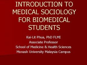 What is medical sociology