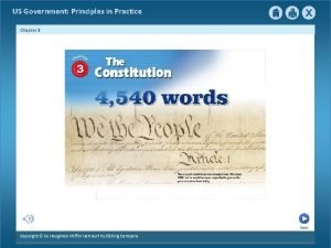 United states government: principles in practice