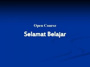 Open Course Selamat Belajar Analisis Transien Rangkaian Orde