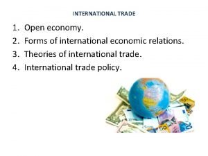 What is international trade