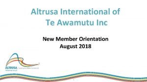 Altrusa International of Te Awamutu Inc New Member