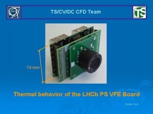 TSCVDC CFD Team 74 mm Thermal behavior of