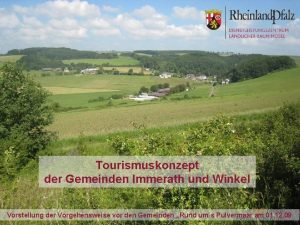 Tourismuskonzept der Gemeinden Immerath und Winkel DLR Mosel