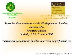 Association des maires du Guidimakha A Mai G