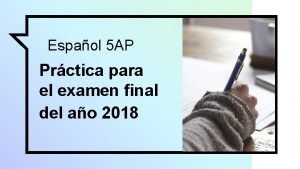 Examen 5ap Examen 5ap