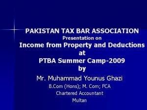 Pakistan tax bar association