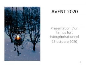 AVENT 2020 Prsentation dun temps fort intergnrationnel 13