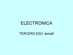 Electronica eso