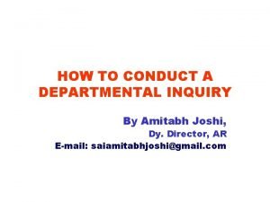 Daily order sheet in departmental enquiry