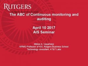 Continuous monitoring vs continuous auditing