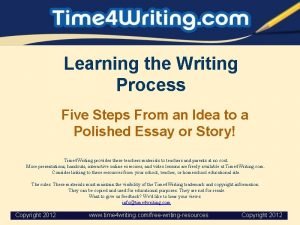 Five steps of writing process