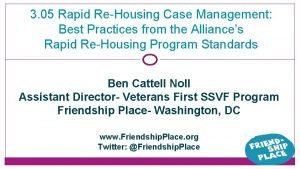 3 05 Rapid ReHousing Case Management Best Practices