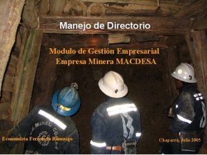 Manejo de Directorio Modulo de Gestin Empresarial Empresa