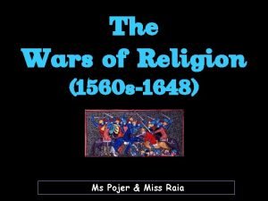 French wars of religion summary