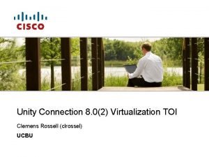 Cisco unity ova
