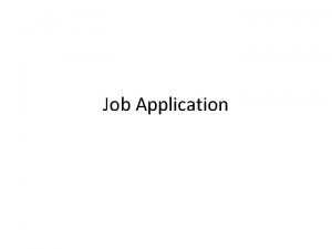 Self assessment in job application process