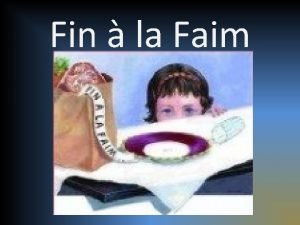 Fin à la faim charlemagne