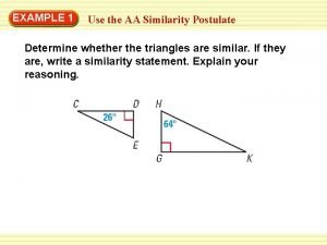 Example of aa similarity theorem