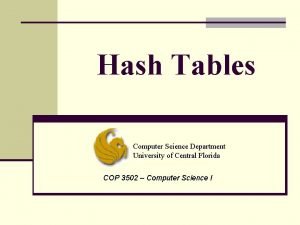 Computer science hash