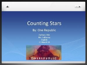Figurative language in counting stars