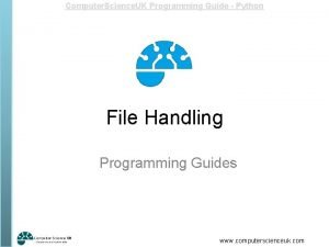 File handling computer science