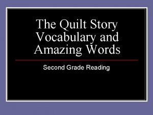 Quilt of a country vocabulary Quilt of a country vocabulary