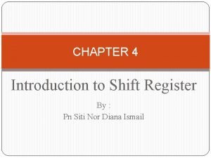 Piso shift register circuit diagram