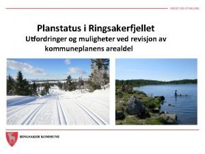 Planstatus i Ringsakerfjellet Utfordringer og muligheter ved revisjon