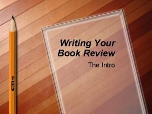 Book review intro