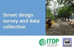 Pedestrian count data presentation