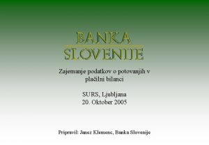 Zajemanje podatkov o potovanjih v plailni bilanci SURS