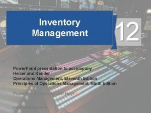 Inventory management training ppt