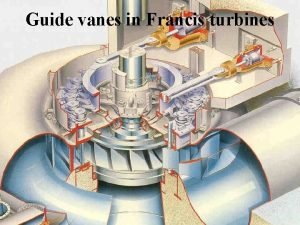 Guide vanes in francis turbine