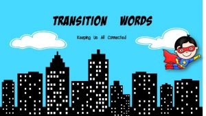 Concluding transition words